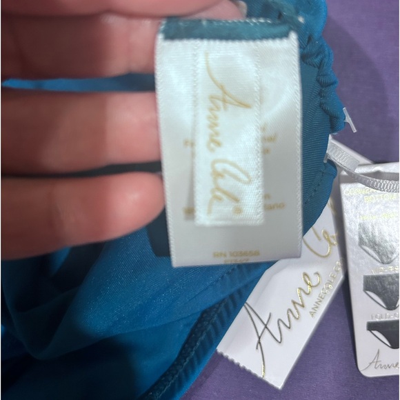 NWT Anne Cole Fold Over Swim Bottoms Size XS - Picture 3 of 6